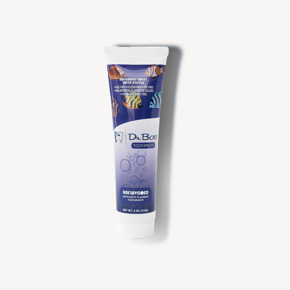Dr. Bob Unflavored Toothpaste (3 Pack)