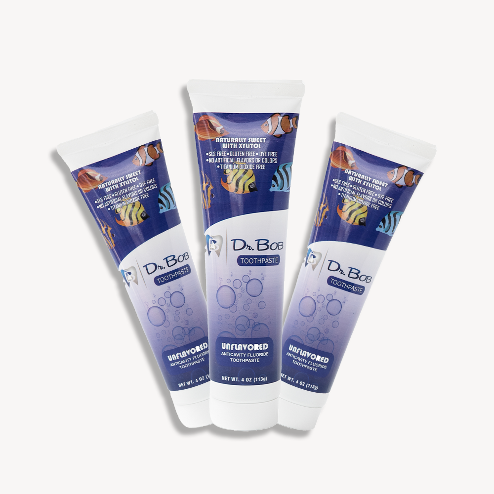 Dr. Bob Unflavored Toothpaste (3 Pack) – Dr. Bob Oral Care