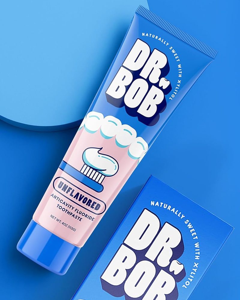 Two Dr. Bob tubes on a blue background